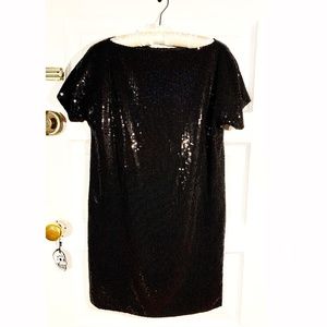 Robert Rodriguez Black Sequin Mini Dress Size 2